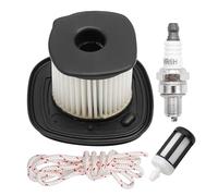 Hoypeyfiy 4241 140 4400 Air Filter Kit with Fuel Filter Spark Plug Pull Cord, Replacement for Stihl BG86C BG86 SH86 SH86C BG56 BG66 Leaf Blower, 4241 140 4403 Air Filter