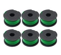 Hoypeyfiy 6 Pack A6482 Trimmer Spool Lines, Green Strimmer Spools, Replacement for Black Decker String Trimmer Strimmer GL7033 GL8033 GL9035