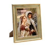 Hoypeyfiy 8 x 10 Photo Frame, Gray-Green Vintage Desktop Wall PS Material Frame, Suitable for Home, Office, and Gift Occasions