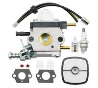 Hoypeyfiy A021001090 Carburetor Filters Spark Plug Kit, Replacement for Mantis Tiller 7222 7225 SV-5C/2, Replacement for Zama C1U-K82, Replaces A021001092, A021001091