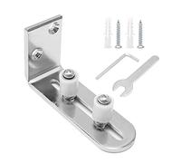 Hoypeyfiy Barn Door Floor Guide Stainless Steel Sliding Door Guides Floor Mount Adjustable Roller Floor Guide for Door Flush Bottom Design Protect The Floor