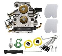 Hoypeyfiy Carburetor Air Filter Fuel Filter Primer Bulb Spark Plug for Husqvarna 235 235E 236 236E 240 240E Chainsaw Replaces 574719402 545072601 545061801 Carb