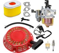Hoypeyfiy Carburetor with Ignition Coil Recoil Pull Starter Kit Carb Replacement for GX140 GX160 GX168 GX200 5.5hp 6.5hp Engine Part