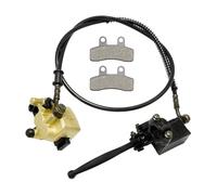 Hoypeyfiy Front Disc Brake Master Cylinder Caliper Assembly With Brake Pads, Replacement for 50cc 70cc 90cc 110cc 125cc 150cc Dirt Bike Pit Bike