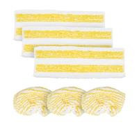 Hoypeyfiy Microfibre Cleaning Cloth Set, Includes 3 Cloths and 3 Fabric Covers, Replacement for Kärcher EasyFix SC 2 SC 3 SC 4 SC 5 Steam Cleaner