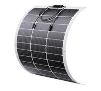 Hoysicy 200W Flexible Solar Panels Monocrystalline, 24V/12V, Semi-Flexible, Off-Grid Charger for RVs, Boats, Cabins, Vans, Cars,Ideal for Uneven Surface