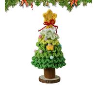 Hozaenwa Artificial Christmas Tree,7-Layer Gradient Colors Handmade Crochet Christmas Tree Decor | Holiday Ornaments for Car Home Tabletop Fireplace Mothers Day Office Indoor