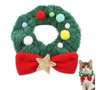 Hozaenwa Christmas Cat Collar | Comfortable Christmas Pet Scarf - Plush Cat Collar, Comfortable Adjustable Collars for Pet