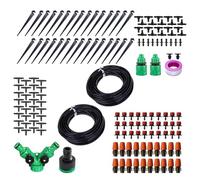 Hozaenwa Irrigation System,Adjustable Drip Watering Kit | 360 Degrees Rotating 98Ft Automatic Garden Accessories for Hydration Root Landscape Outdoor Patio Tree Flower Greenhouse Yard