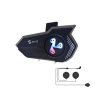 Hozaenwa Motorcycle Helmet Headset - Wireless Communication System,Voice Assistant Colorful Light Waterproof Noise Cancellation Earphone for Outdoor Riding Skilling, Snowmobile, Women, Men