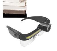 Hozaenwa Safety Glasses with Lights | 2 Modes Protection Eyewear,Auto Repair Goggles | for WorkMen Women Construction Lab Auto Repair Under-Hood Tasks