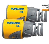 Hozelock 100-000-518 2050 Hose End Connector Plus For 12.5-15Mm (1/2-5/8In) Hose (Twin Pack)