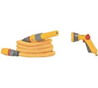 Hozelock 100-101-263 Wonderhoze Expanding 40m : Flexible Hose, Stretches up to 3X Original Length | with 2 Aquastop Fittings and Multispray Gun: Ready to Use Garden, Multi-Coloured