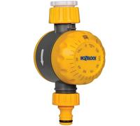 HOZELOCK - Manual Countdown Timer for Watering: Mechanical Switch, Compatible with Ø 21mm (1/2"), Ø 26.5mm (3/4") or Ø 33.3mm (1") Water Taps, Watering Duration 5 to 120 Min, Easy Connection [2210]