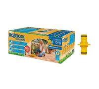 Hozelock 15m Superhoze Hosepipe, Yellow & Grey & Double Male Connector