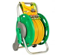 Hozelock 2 in 1 Assembled Reel & 25m Multi Purpose Hose, Fittings & Nozzle