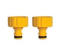 Hozelock 2 X Outdoor 1" Outdoor Tap Connector 33.3mm Threaded Male Adapter For Garden Hose Quick Connect Durable Leak Free