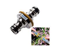 Hozelock 2044 Pro Metal Double Ended Male Garden Hose Pipe End Connector