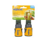 Hozelock 100-000-518 2050 Hose End Connector Plus For 12.5-15Mm (1/2-5/8In) Hose (Twin Pack)