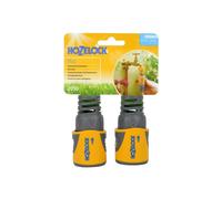 Hozelock 2050 Hose End Connector Plus - Multi Colour - Twin Pack - Multi Colour