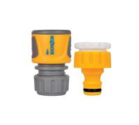 Hozelock 2071 Threaded Tap & Soft Touch Hose End Connector Set