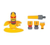 Hozelock 2336 0000 Round Sprinkler Pro 314m? & HOZELOCK 2352 Hose Fitting Starter Set