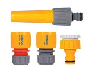 Hozelock 2352 Hose, Spray Nozzle, Connectors & Threaded Tap Watering Starter Set