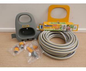 HOZELOCK 2364 20M HOSE PIPE + 2362 HANGER & 2166 2185 2175 2292 STARTER SET