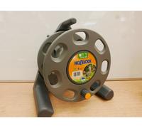 HOZELOCK 2410 30M FLOOR STANDING GARDEN HOSE REEL HOLDER PLUS CONNECTOR & HANDLE