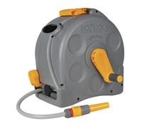 Hozelock 2415R0000 2415 25m 2-in-1 Compact Hose Reel + 25m of Starter Hose
