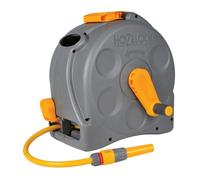 Hozelock 2415R0000 2415 25m 2-in-1 Compact Hose Reel + 25m of Starter Hose