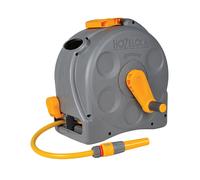Hozelock 2415R0000 2415 25m 2-in-1 Compact Hose Reel + 25m of Starter Hose