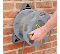 Hozelock Empty Compact Wall Mounted Hose Reel 30m