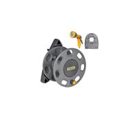Hozelock 2420 30m Wall Compact Mounted Hose Reel, Hose Guide and 2676 Spray Gun