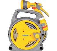 HOZELOCK 2425 PICO HOSE REEL 10M HOSE & FITTINGS + FREE 3 IN 1 NOZZLE