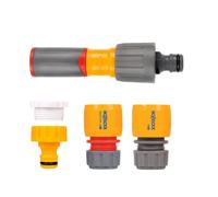 HOZELOCK - Starter Nozzle Kit 3-in-1 : Ergonomic Soft Grip Lance, Non-Slip, 3 Jets, 2 Connections Ø 12.5mm - Ø 15mm (1/2" - 5/8"), 1 Tap Connection [ 100-100-228]