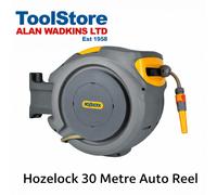 Hozelock 30m Wall Mounted Hose Reel 30mtr Auto Reel Garden Retractable Reel 2403