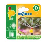 Hozelock 360 Degree Adjustable Micro Jet, 4/13 mm - Pack of 3, Black