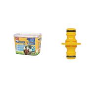 Hozelock 40m Superhoze Hosepipe, Yellow & Grey & Double Male Connector