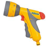 Hozelock 6 Pattern Multi Water Spray Gun Plus with Connector for Hose Pipes
