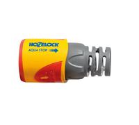 HOZELOCK - Aquastop Hose Connector Plus ? 12.5mm - 15mm (1/2"- 5/8") Soft Touch: Aquastop, Watertight, Non-slip, Flexible, Long Tip Prevents Twisting,