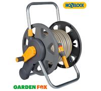 Hozelock Floor Standing Hose Reel 1/2" / 12.5mm 25m Grey & Yellow