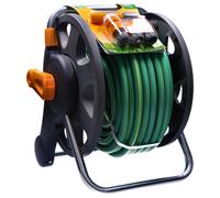 Hozelock Assembled Reel 30m Ultraflex Hose Freestanding with Fittings & Nozzle