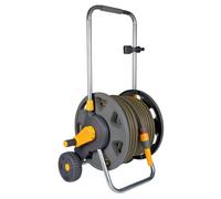 Hozelock - Cart Plus 50 M Of Ultramax Hose (12.5 mm): Max Capacity 60 M, Rewind Handle, Sturdy Frame For General Use, Supplied