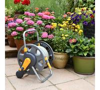 HOZELOCK - Compact Hose Reel 2471 Assembled 2-in-1 Hose Reel With 25m Hose