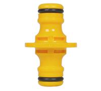 Hozelock Double Male Connector in Yellow Hozelock Yellow