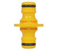 Hozelock Double Male Connector in Yellow Hozelock Yellow