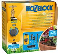 Hozelock Drip Watering Kit 20 Pot - Automatic System With Select Controller, Water Saving, Easy Install - 100-001-400