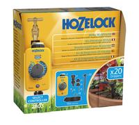 HOZELOCK - Drip Watering Kit 20 Pot : Complete Stand-alone System with Select Controller Programmer, Ideal for Potted Plantsand Window Boxes, for