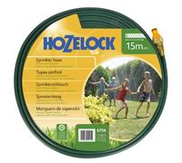 HOZELOCK - Flat Sprinkler Hose 15 m : Perforated Hose Producing a Fine Spray like a Sprinkler, for Watering Narrow, Long Surfaces (27 m²), Ready to Use [6756P0000]